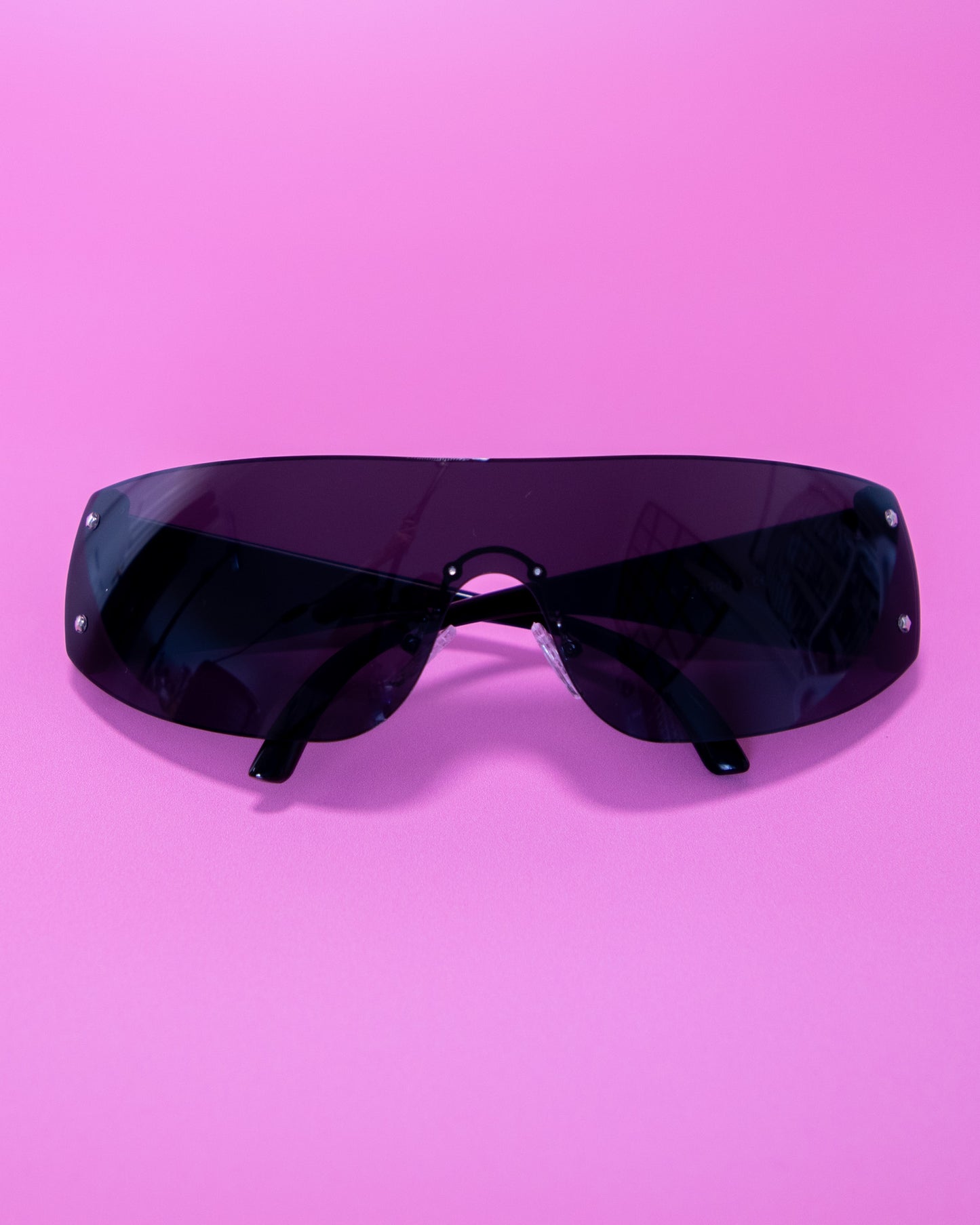 Y2K Rimless Sunglasses Black