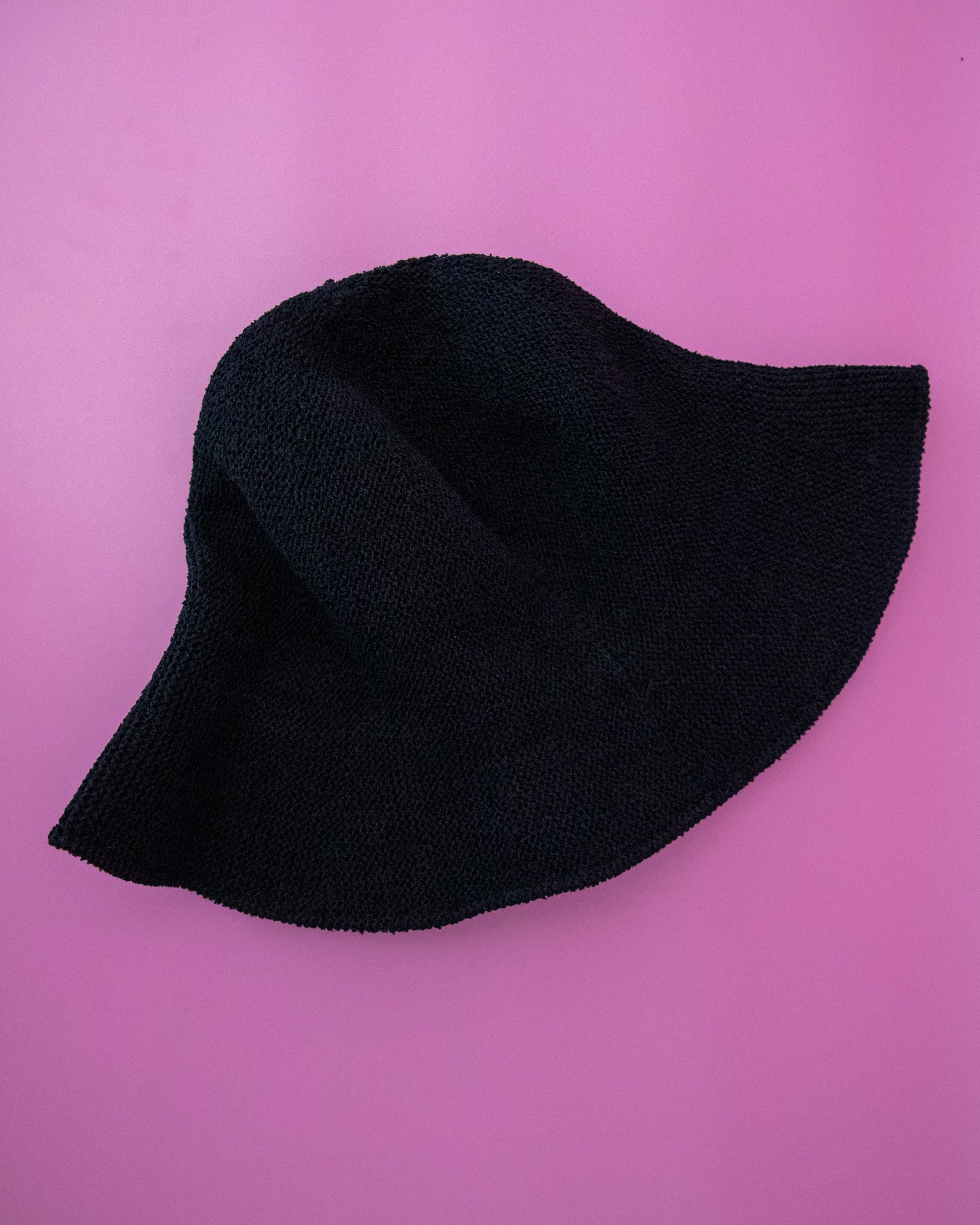 Soft Knitted Summer Hat Black