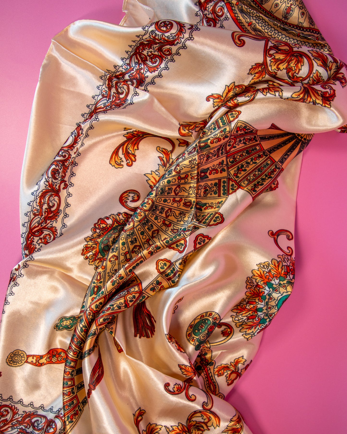 Silk Scarf Cream