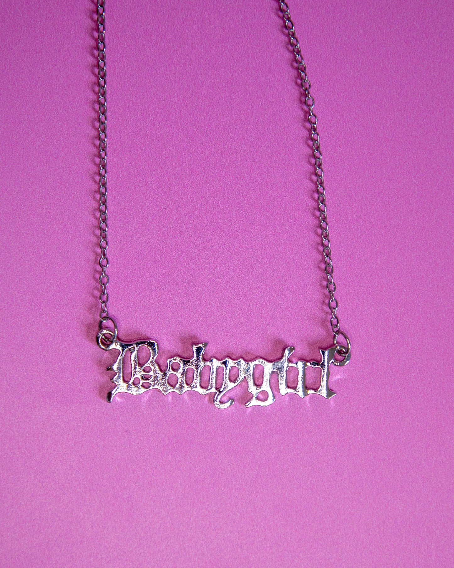 Babygirl Pendant Necklace Silver