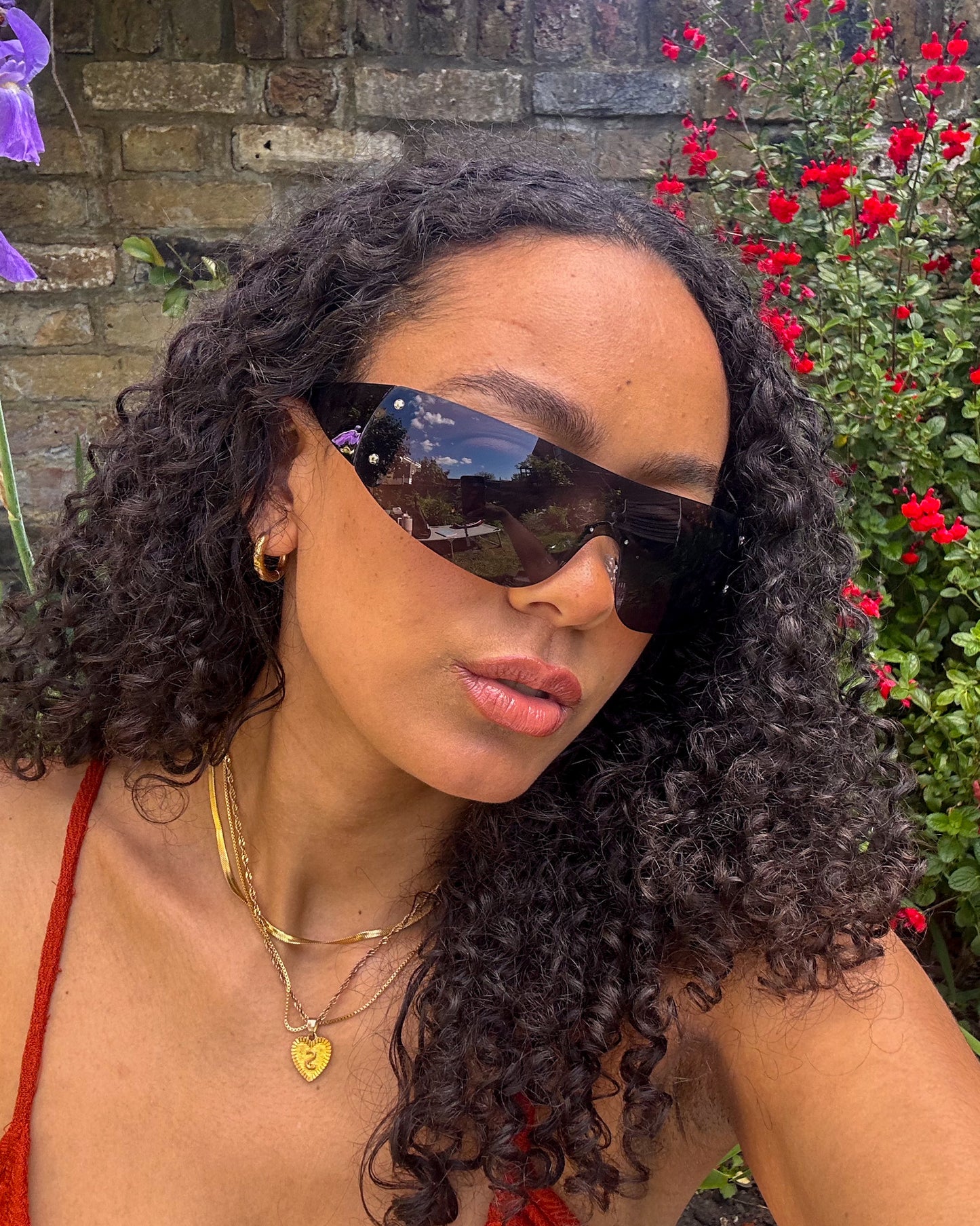 Y2K Rimless Sunglasses Black