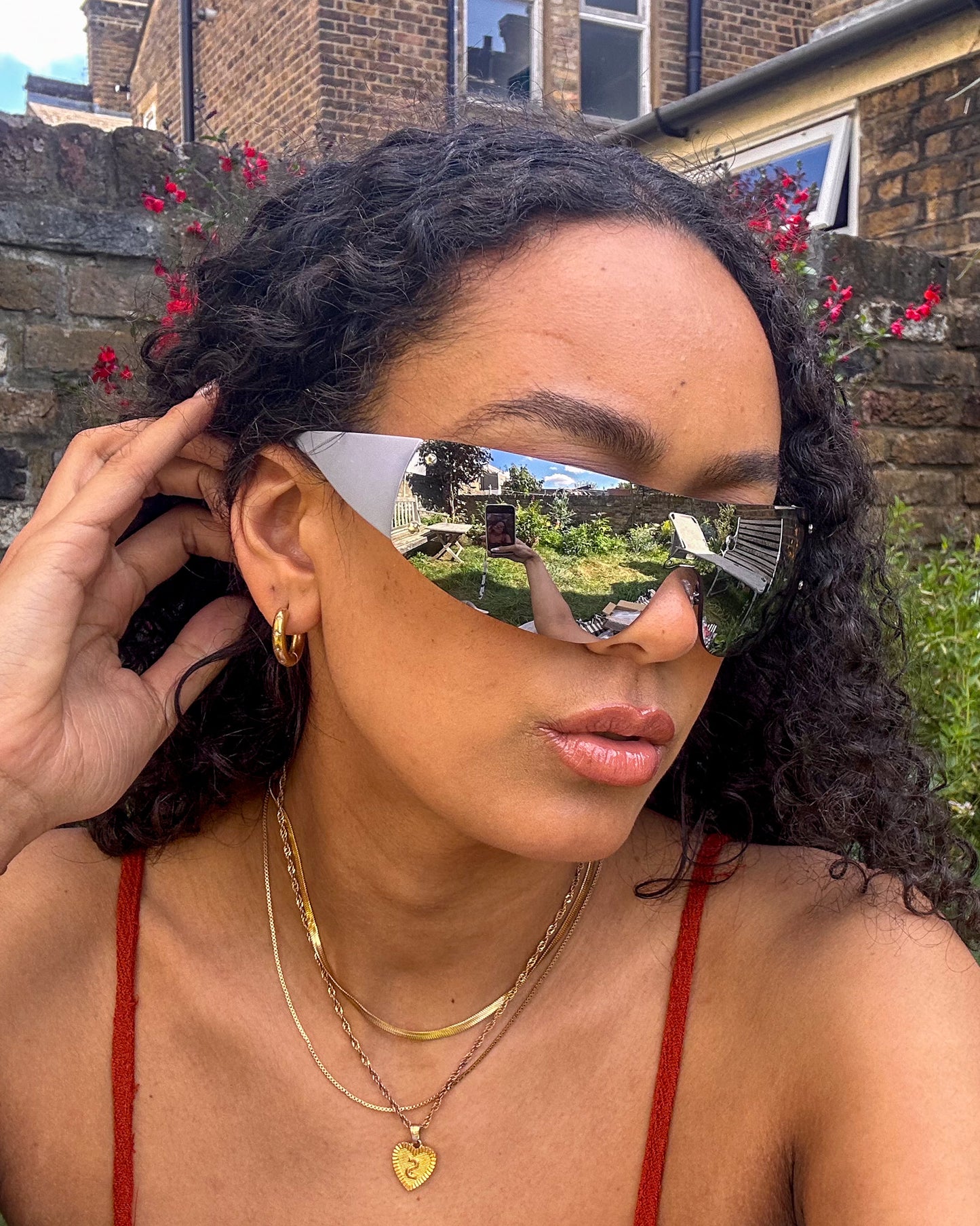 Y2K Rimless Sunglasses Silver