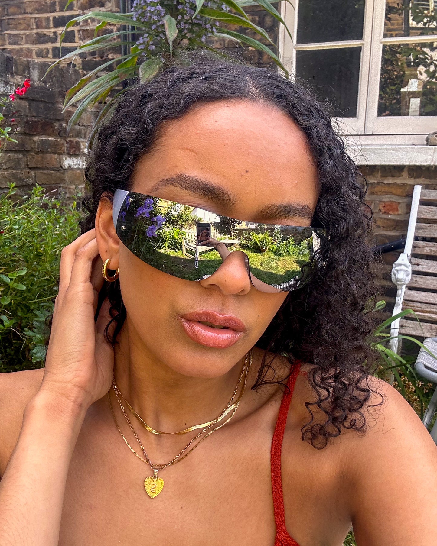 Y2K Rimless Sunglasses Silver