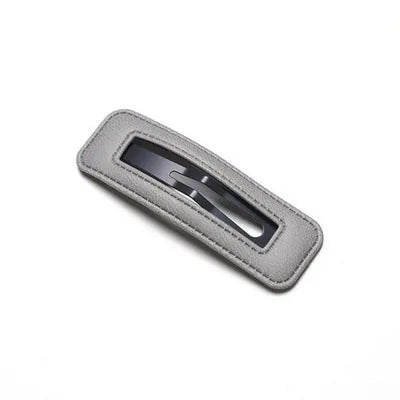 Vegan Leather Clip Grey