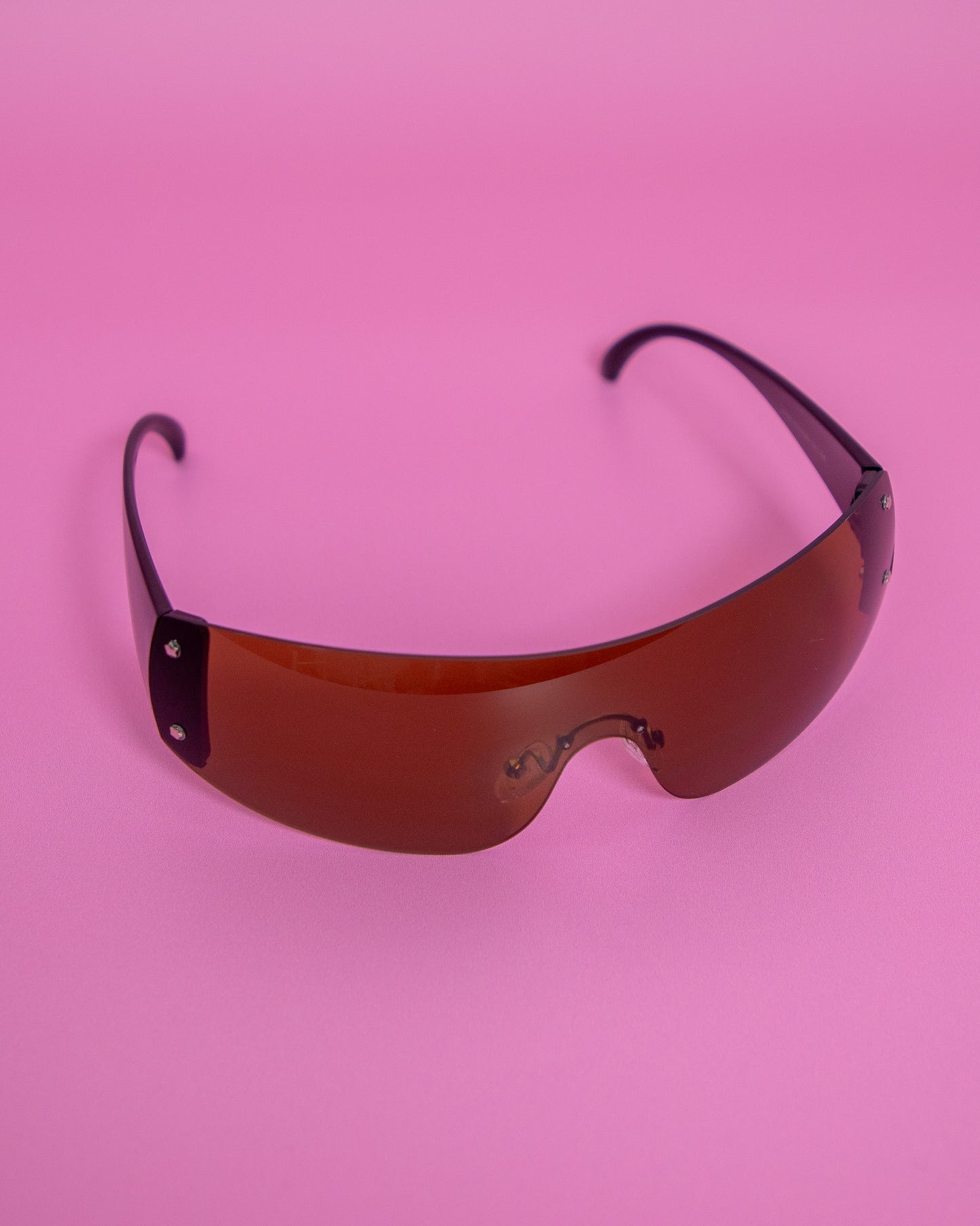 Y2K Rimless Sunglasses Brown