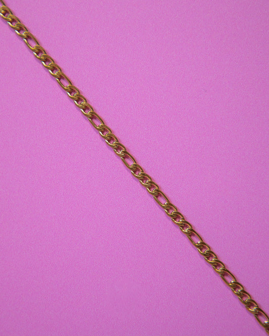 Cuban Chain Anklet 14k Gold