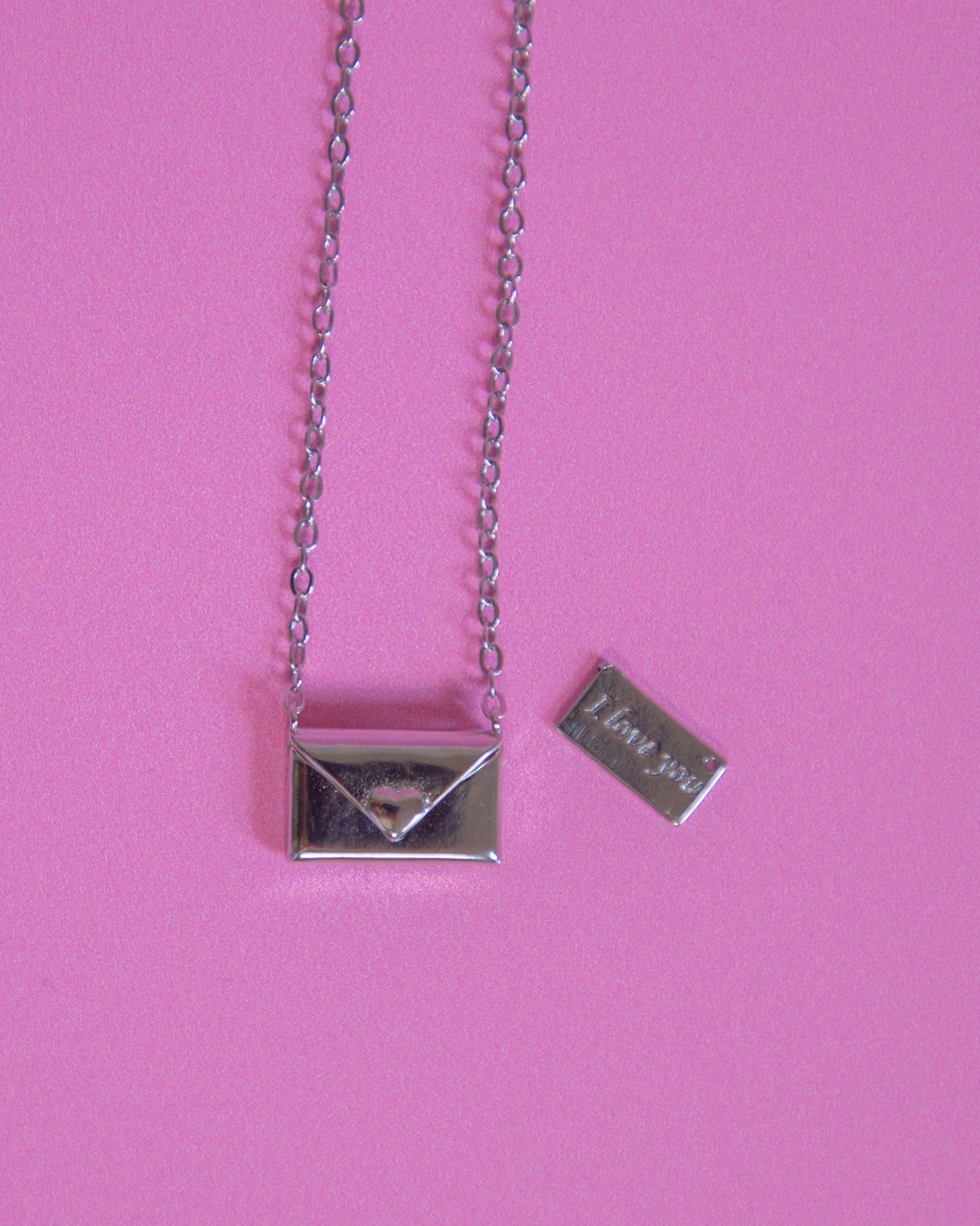 Love Letter Envelope Necklace Sterling Silver