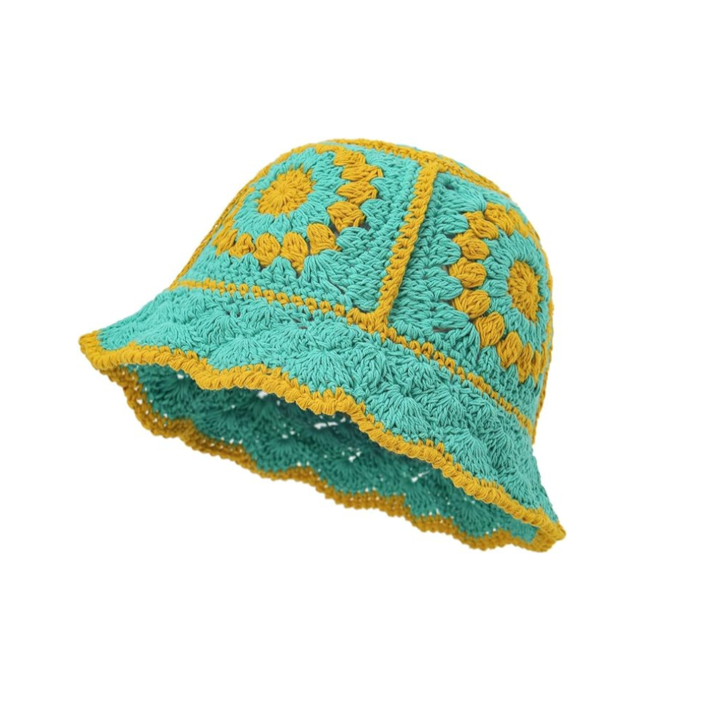 Crochet Bucket Hat Green