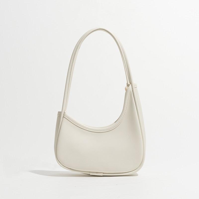 Asymmetrical Shoulder Bag White