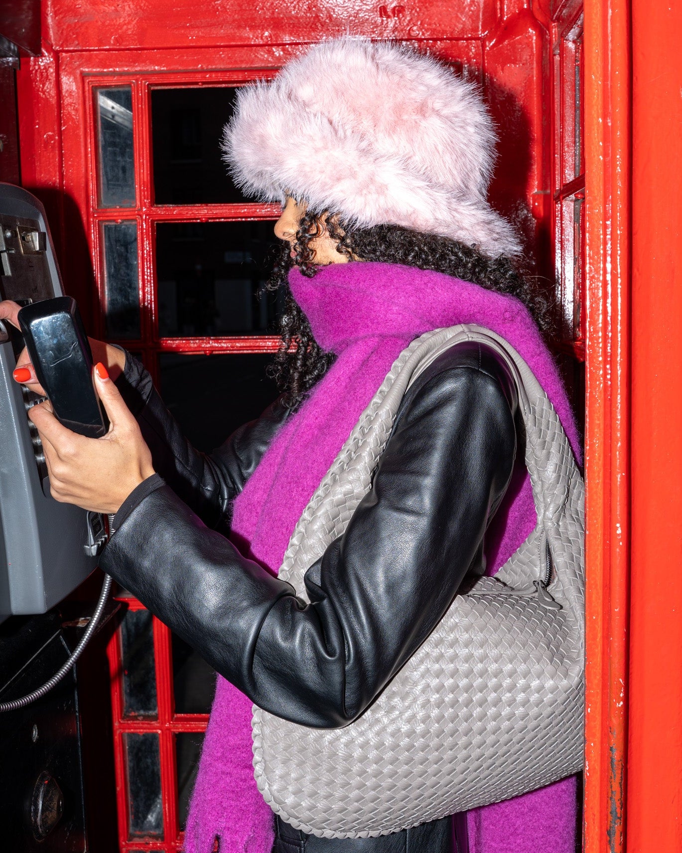 Faux Fur Fluffy Hat Pink