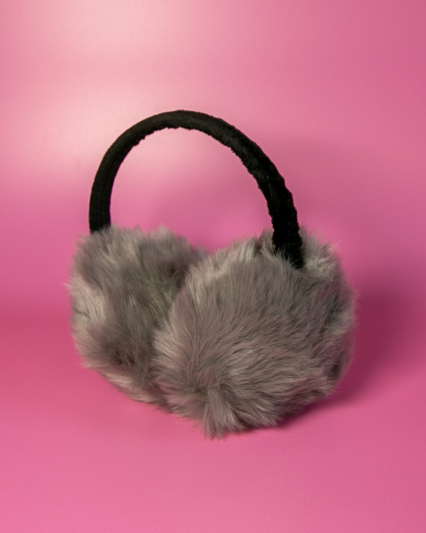 Faux Fur Earmuffs Grey