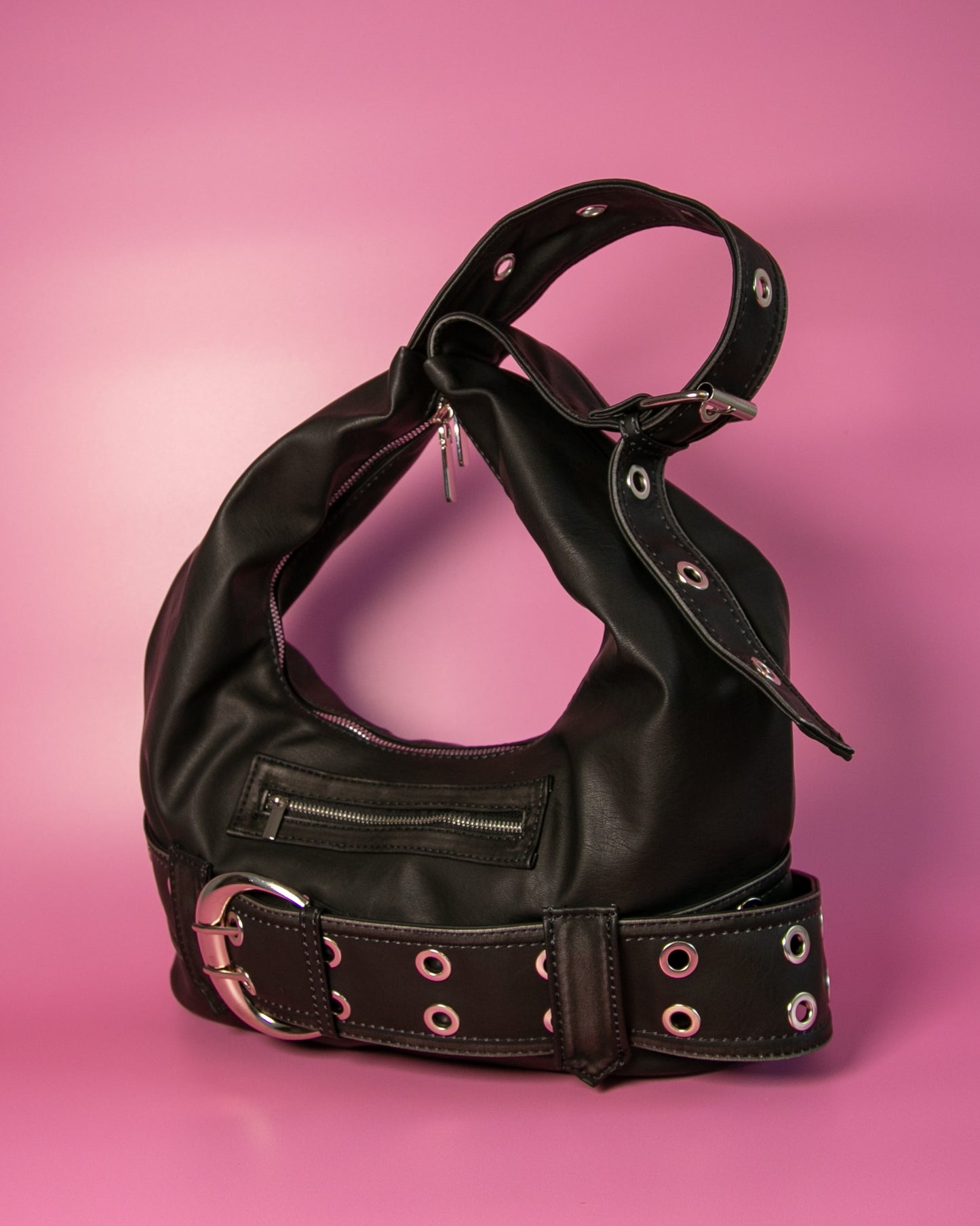 Belt Buckle Bag Black Matte
