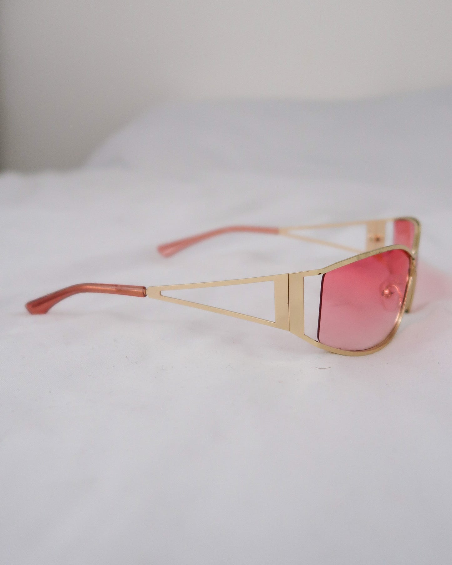 Pink Cut Out Sunglasses