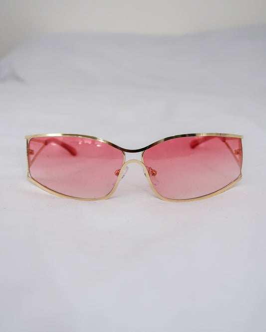Pink Cut Out Sunglasses