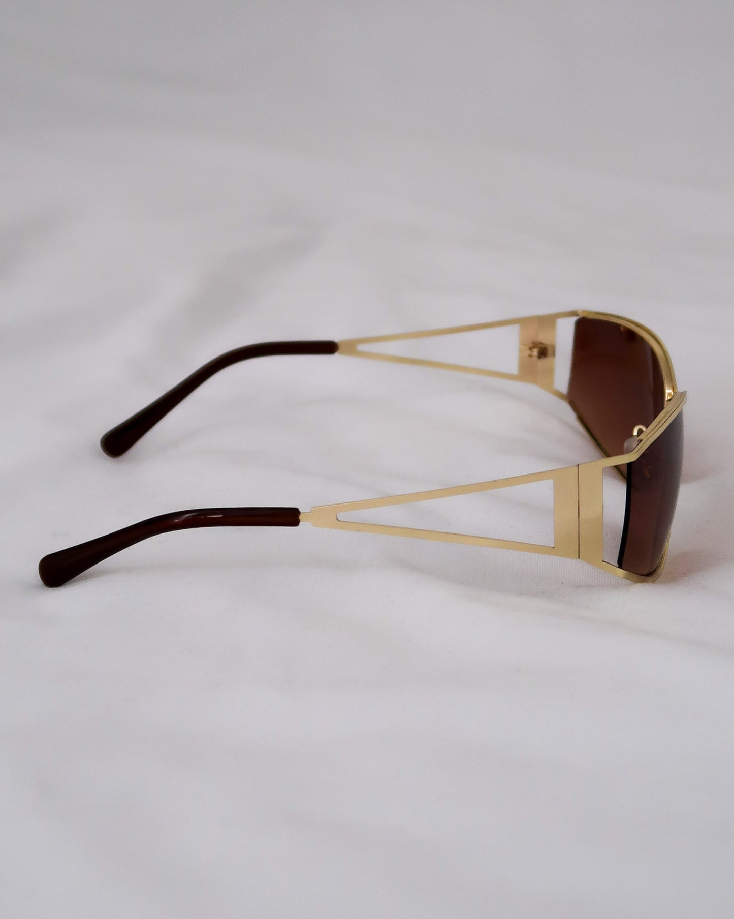 Brown Cut Out Sunglasses