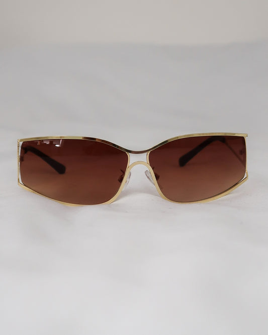 Brown Cut Out Sunglasses