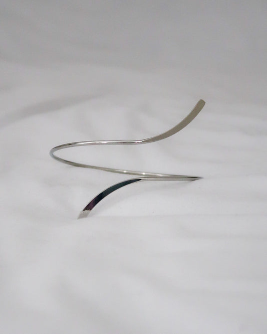 Adjustable Silver Arm Cuff
