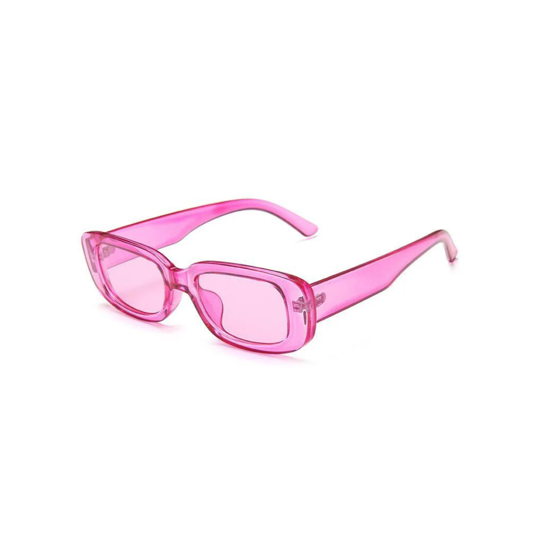 Retro Rectangle Sunglasses Pink