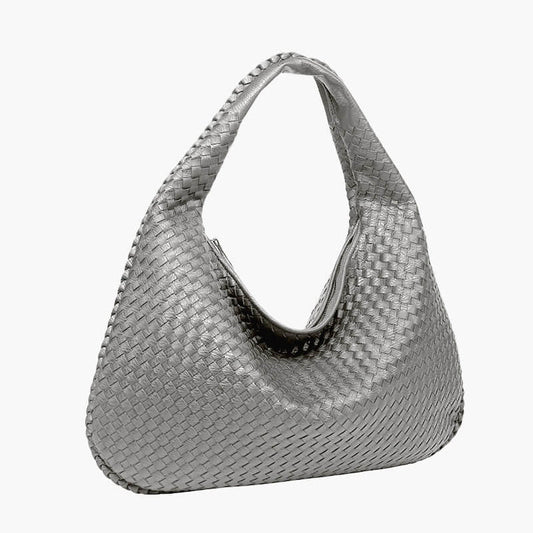 Woven Shoulder Bag Grey