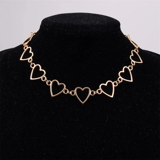 Heart Choker Gold