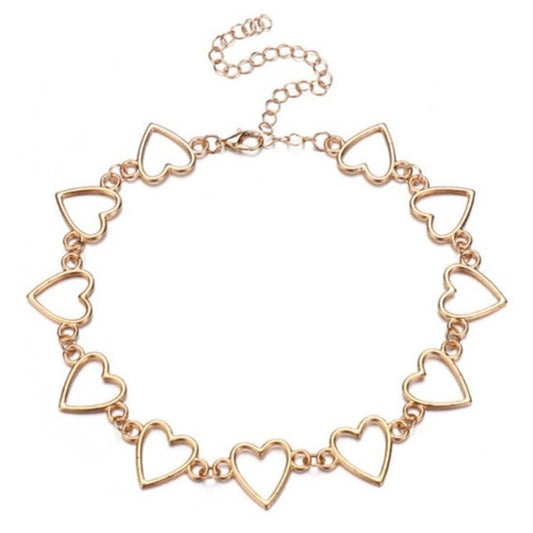 Heart Choker Gold