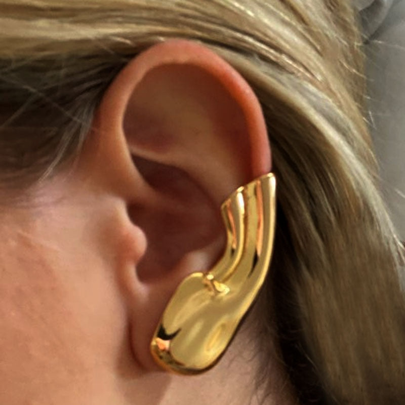 Clip On Ear Cuff Gold