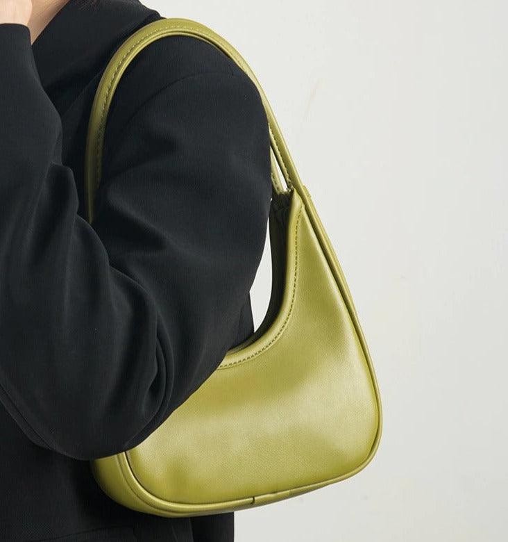 Asymmetrical Handbag Green