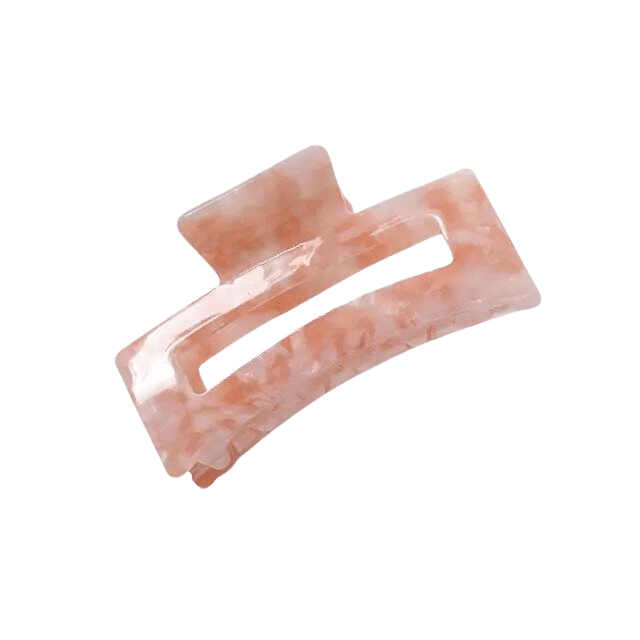 Cut Out Hair Clip Pink