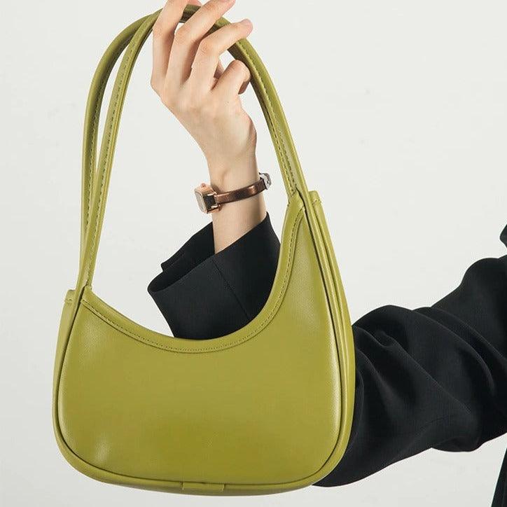 Asymmetrical Handbag Green